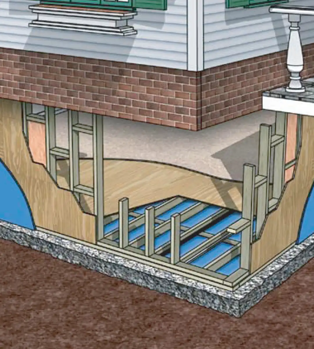 permanent wood foundations image